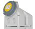 MENNEKES IP67 Yellow Wall Mount 3P 25 ° Industrial Power Socket, Rated At 16A, 110 V