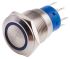 RS PRO Illuminated Push Button Switch, Latching, Panel Mount, 19.2mm Cutout, DPDT, Blue LED, 250V ac, IP67