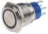 RS PRO Illuminated Push Button Switch, Momentary, Panel Mount, 19.2mm Cutout, SPDT, White LED, 250V ac, IP67