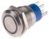 RS PRO Illuminated Push Button Switch, Latching, Panel Mount, 19.2mm Cutout, DPDT, Red LED, 250V ac, IP67