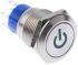 RS PRO Illuminated Push Button Switch, Latching, Panel Mount, 19mm Cutout, DPDT, Green LED, 250V ac, IP67