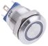 RS PRO Illuminated Push Button Switch, Momentary, Panel Mount, 12mm Cutout, SPST, Green LED, 24V ac/dc, IP65, IP67