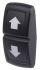 Carling Technologies Schalterwippe Typ Wippschalterlinse Zur Verwendung mit Contura-Schalter der Serie V, Weiß, Schwarz