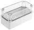 Fibox Piccolo Series Grey Polycarbonate Enclosure, IP66, IP67, Transparent Lid, 170 x 80 x 85mm