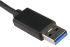 Roline USB-kábel, USB A - USB C, Fekete, 500mm