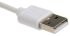 Roline USB-kábel, USB A - Lightning, Fehér, 1m