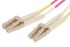 RS PRO LC to LC Duplex Multi Mode OM4 Fibre Optic Cable, 900μm, Violet, 5m