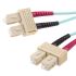 RS PRO SC to SC Simplex Multi Mode OM3 Fibre Optic Cable, 900μm, Blue, 10m