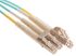 RS PRO LC to LC Duplex Multi Mode OM4 Fibre Optic Cable, 900μm, Blue, 5m
