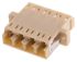 RS PRO LC to LC Multimode Duplex Fibre Optic Adapter, 0.1dB Insertion Loss