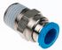 Festo QS Series Straight Threaded Adaptor, R 1/4 Male to Push In 8 mm, Threaded-to-Tube Connection Style, 153005
