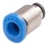 Festo QS Series Straight Threaded Adaptor, M3 Male to Push In 4 mm, Threaded-to-Tube Connection Style, 153314