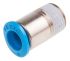 Festo QS Series Straight Threaded Adaptor, R 1/8 Male to Push In 6 mm, Threaded-to-Tube Connection Style, 153318