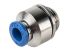 Festo QS Series Straight Threaded Adaptor, G 1/4 Male to Push In 6 mm, Threaded-to-Tube Connection Style, 186108