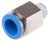 Festo QS Series Straight Threaded Adaptor, R 1/4 Male to Push In 12 mm, Threaded-to-Tube Connection Style, 164980
