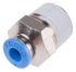 Festo QS Series Straight Threaded Adaptor, R 1/4 Male to Push In 4 mm, Threaded-to-Tube Connection Style, 190644