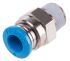 Festo QS Series Straight Threaded Adaptor, R 1/8 Male to Push In 6 mm, Threaded-to-Tube Connection Style, 153002