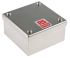 RS PRO 304 Stainless Steel Satin Adaptable Enclosure Box, 100mm x 100mm x 50mm