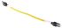 Omron Cat6a Ethernet Cable, RJ45 to RJ45, FTP, STP Shield, Yellow LSZH Sheath, 300mm