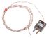 RS PRO Type T Exposed Junction Thermocouple 1m Length, 7/0.2mm Diameter → +250°C