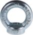 RS PRO Carbon Steel Eye Nut, M12 Thread, 0.34t Load, 54 mm