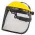 RS PRO Black Flip Up PP Face Shield with Brow Guard , Resistant To High Speed Particles