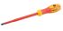 RS PRO Slotted Insulated Screwdriver, 6.5 x 1.2 mm Tip, 150 mm Blade, VDE/1000V, 260 mm Overall