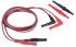 RS PRO Insulated Test Lead Set, 1.2m, CAT III, CAT IV, 20A