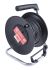 RS PRO Black Test Lead Extension Reel, 50m Cable Length, CAT II 1000 V safety category