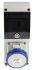 Scame IP67 Blue Wall Mount 2P + E Industrial Power Socket, Rated At 32A, 230 V