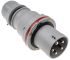 Scame IP44 Red Cable Mount 3P + N + E Industrial Power Plug, Rated At 64A, 415 V