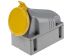 Scame IP44 Yellow Wall Mount 2P + E Industrial Power Socket, Rated At 64A, 110 V