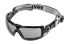 Uvex PHEOS Guard S Anti-Mist UV Safety Glasses, Grey Polycarbonate Lens, Vented