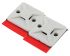 HellermannTyton Self Adhesive White Cable Tie Mount 19 mm x 19mm, 4.4mm Max. Cable Tie Width