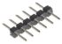 HARWIN M22 Series Straight Through Hole Pin Header, 6 Contact(s), 2.0mm Pitch, 1 Row(s), Unshrouded
