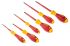 Wiha 320N ZK6 SO Pozidriv; Slotted Insulated Screwdriver Set, 6-Piece