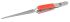 RS PRO 165 mm, Stainless Steel, Blunt; Round; Serrated, Tweezers