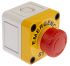 APEM A02ES-I Emergency Stop Push Button, Panel Mount, 22.7mm Cutout, 2NC