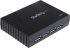 StarTech.com 4 Port USB 3.0 USB A  Hub, AC Adapter - UK Plug Powered, 95 x 68 x 23mm