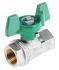 RS PRO Brass Full Bore, 2 Way, Ball Valve, BSPP 3/8in