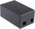 Arduino Gehäuse für Arduino UNO und Ethernet Shield aus Polystyrol, 95 x 57 x 44mm, Schwarz
