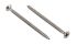 RS PRO Pozidriv Countersunk Stainless Steel Wood Screw, A2 304, 5mm Thread, 80mm Length