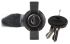 Richco Szekrényzár, típus: Kulcs, Fekete, panelkivágás: 22.2 x 20.2mm