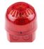 Sygnalizator akustyczny z lampą sygnalizacyjną 110 → 230 V ac Czerwony AC IP65 Montaż na podstawie 102dB