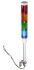 Schneider Electric Harmony XVM Series Red/Green/Amber/Blue Buzzer Signal Tower, 4 Lights, 24 V ac/dc, Base Mount