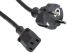 RS PRO IEC C13 Socket to CEE 7/7 Plug Power Cord, 1m