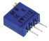 Vishay 64W Series 19 (Electrical), 22 (Mechanical)-Turn Through Hole Trimmer Resistor with Pin Terminations, 1kΩ ±10%