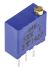 Potenciómetro para PCB Vishay serie 64W, 100kΩ máximo, ±10%, ±100ppm/°C, 0.5W, vueltas: 19 (eléctrico), 22 (mecánico),