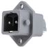 Hirschmann, ST IP54 Grey Panel Mount 2P Industrial Power Plug, Socket, Rated At 16A, 250 V