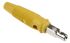 Hirschmann Test & Measurement Yellow Male Banana Plug, 4 mm Connector, Screw Termination, 16A, 60V dc, Nickel Plating